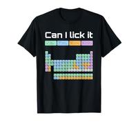 Can I Lick It Periodic Table Funny Science Teacher Geek Men T-Shirt