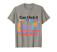 Can I Lick It Periodic Table Funny Science Teacher Geek Men T-Shirt