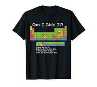 Can I Lick It Tableau périodique Chimie Enseignant & Élève Bâillon T-Shirt