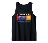 Can I Lick It Tableau périodique Drôle Science Chimie Blague Débardeur