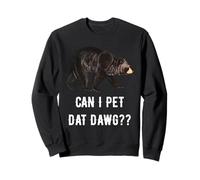 Can I Pet Dat Dawg Hikers Ours drôle Meme Animal Lover Sweatshirt
