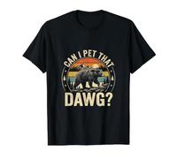 Can I Pet That Dog Funny Dawg, Bear Meme, Camping Randonnée T-Shirt Graphique avec Valeur