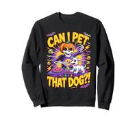Can I Pet That Dog?! Funny DJ Skeleton Halloween Bootleg Sweatshirt