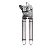 Can Opener Stainless Steel Smooth Edge Manual Kitchen Bottle Opener for Seniors Women Easy to Use Durable Lightweight Compact Design for Home Camping Outdoor Picnic