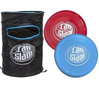 Can Slam Jeu de lancer de disque - Jeu de lancer de frisbee pour enfants et adultes - Jeu de cible d'extérieur avec 2 disques volants - Cible pliable - Jeu de lancer de jardin pour enfants de 6 ans et