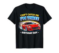Can’t Catch Me I’m 3rd Birthday Car Racing Kids Boys T-Shirt