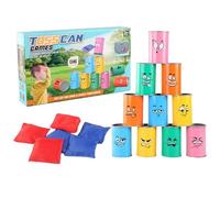 Can Toss Carnival Game - Kit Amusant Portable, Activité Familiale en Plein Air, Ensemble De Défis dans Le Jardin, Jouet De Lancer De avec Poids Léger | Peut Lancer Un Jeu De Carnaval Portable Po