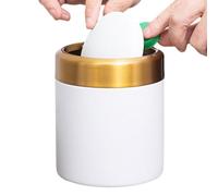 Can Trashp De Matatop - 1,5 l Petit conteneur de recyclage pour le bureau et la salle de bain | Container de déchets en acier inoxydable 304, porte-gobelet de chambre à coucher
