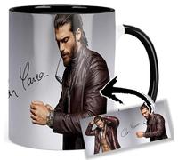 Can Yaman Tasse Ceramique Intérieure et Poignée Noire Mug