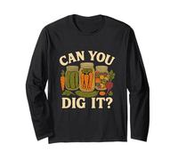 Can You Dig It Funny Canning Season Retro Manche Longue
