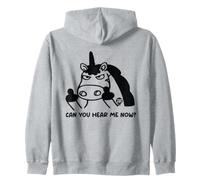 Can You Hear Me Now Funny Unicorn Sweat à Capuche