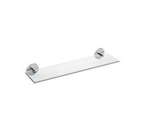 Cana tablette 40 cm verre et à coller chromé chromé 400x105x55 mm - LAUFEN H3851310040031