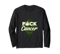 Cana euille de Canna adeau Fuck Cancer Manche Longue