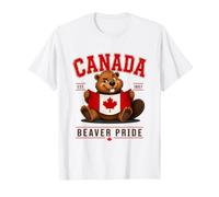 Canada Castor Drapeau Canadien Voyage Souvenir T-Shirt