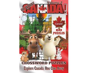 Canada Crossword Puzzles Book - Volume 2: Canada Crossword Puzzles with clear, easy clues about moose, maple syrup, hockey, and northern wonders. 6×9 ... gift for cozy cabins and road trips, eh?