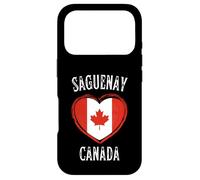 Canada Flag Heart Saguenay City Coque pour iPhone 17 Pro