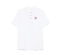 Canada Goose - Polo Blanc avec Boutons Exposés - Homme - Tops - Blanc - Taille: L