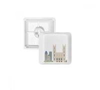 Canada Monuments de la Ville Église PBT Keycaps pour Clavier mécanique Blanc OEM sans Marquage d'impression R1 Multicolore