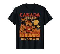 Canada Pagaie d'élan dans une scène forestière T-Shirt