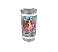 Canada, Prince Édouard, Saskatchwan, Alberta, Terre-Neuve Gobelet isotherme en acier inoxydable double paroi