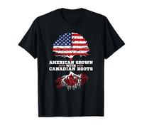 Canada Roots American Grown Canadian Roots T-Shirt