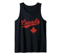Canada Sports Script Cursive RÉTRO Vintage Swoosh Flourish Débardeur