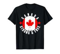 Canada Strong and Free Maple Leaf T-Shirt