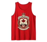 Canada The True North Est 1867 Bouclier héraldique Vintage Débardeur