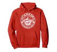 Canada The True North Strong & Free Art Vintage Moose Forest Art Sweat à Capuche