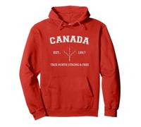 Canada True North Strong & Free Maple Leaf Logo Sweat à Capuche