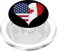 Canada USA Drapeau est Génial pour Fier Canadien Américain PopSockets PopGrip pour MagSafe