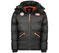 Canadian Peak Celieak Hood Men - Doudoune Chaude Matelassee Homme Automne Hiver - Veste Manteau Chaud - Blouson Coupe Vent Manches Longues Rembourrage - Hommes (Noir L)