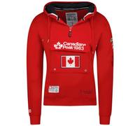 Canadian Peak Galapagos Men - Sweat Homme Capuche Poche Kangourou - Vêtement Sweatshirt Hoody Chaud Manches Longues - Pull Hommes Printemps Ete Automne Hiver (Rouge S)