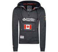 Canadian Peak Galapagos Men - Sweat Homme Capuche Poche Kangourou - Vêtement Sweatshirt Hoody Chaud Manches Longues - Pull Hommes Printemps Ete Automne Hiver (Gris Fonce M)