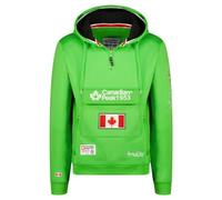 Canadian Peak Galapagos Men - Sweat Homme Capuche Poche Kangourou - Vêtement Sweatshirt Hoody Chaud Manches Longues - Pull Hommes Printemps Ete Automne Hiver (Vert Flash XL)