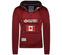 Canadian Peak Galapagos Men - Sweat Homme Capuche Poche Kangourou - Vêtement Sweatshirt Hoody Chaud Manches Longues - Pull Hommes Printemps Ete Automne Hiver (Bordeaux 3XL)