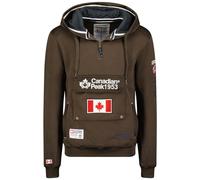 Canadian Peak Galapagos Men - Sweat Homme Capuche Poche Kangourou - Vêtement Sweatshirt Hoody Chaud Manches Longues - Pull Hommes Printemps Ete Automne Hiver (Marron 3XL)