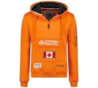 Canadian Peak Galapagos Men - Sweat Homme Capuche Poche Kangourou - Vêtement Sweatshirt Hoody Chaud Manches Longues - Pull Hommes Printemps Ete Automne Hiver (Orange Flash S)