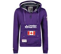 Canadian Peak Galapagos Men - Sweat Homme Capuche Poche Kangourou - Vêtement Sweatshirt Hoody Chaud Manches Longues - Pull Hommes Printemps Ete Automne Hiver (Violet M)
