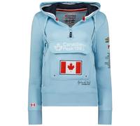Canadian Peak Gyrelle Lady - Sweat Femme Zip Capuche Poches - Sweatshirt Pull Manches Longues Chaud Hoodie Veste - Femmes Printemps Ete Automne Hiver (Bleu Ciel L)