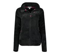 Canadian Peak Udilas Lady - Polaire Fine Femme Chaude Fermeture Zip - Veste Automne Hiver Printemps Chaud Femmes - Longues Manches Vetement Pull Fourrure Doux Confort (Noir S)