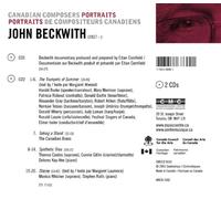 Canadian Portraits: John Beckwith - Beckwith Documentary, Trumpet of Summer, Taking a Stand, Sythetic Trios, Stacey (2 CD) (CMC)