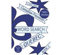 Canadian Provinces Word Search Puzzle Book: Quebec