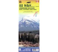 Canadian Rockies Travel Reference Map 82j/K/n/o (Wp): 1:250,000