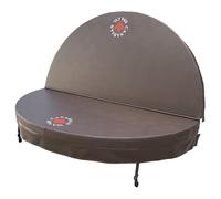 CANADIAN SPA CO. Bâche de piscine ronde - Diamètre : 203 cm - Marron - Bâche isolante pour piscine - Imperméable et résistante aux UV