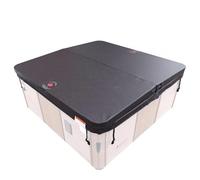 Canadian SPA CO Bâche isolante de luxe, 223 x 223 cm, gris, housse de piscine rectangulaire imperméable et résistante aux rayons UV Accessoires pour Hot Tube