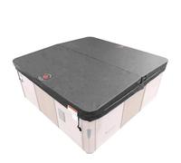 CANADIAN SPA CO. Couverture Isolante PROLINE, 198 x 198 cm, Gris, 7,5 cm d'épaisseur, Couverture de Piscine carrée, Couverture pour Spa