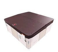 CANADIAN SPA CO. Couverture Isolante PROLINE, 203 x 203 cm, Marron, 7,5 cm d'épaisseur, Couverture de Piscine carrée, Couverture pour Spa