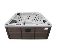 CANADIAN SPA CO. Thunder Bay AI Hot Tub Outdoor résistant à l'hiver, Bain à remous pour 6 Personnes avec éclairage LED, Haut-parleurs, aromathérapie et Couverture Isolante