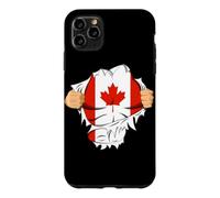 Canadian Superhero Canada Flag Patriot Gift Coque pour iPhone 11 Pro Max